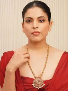 JAYPORE Brass Brass-Plated Necklace