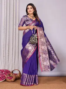 elora Woven Design Zari Banarasi Saree