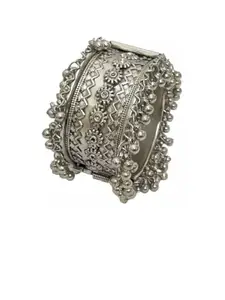 Sangria Beaded Oxidised Bangle