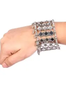 Sangria Mirror Beaded Bangle