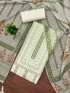 KALINI Floral Printed Unstitched Dress Material