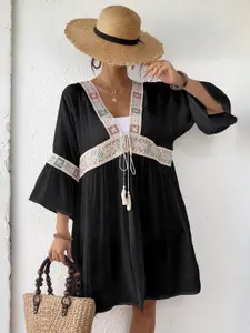 StyleCast Women Longline Tie-Up Shrug