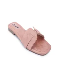 SKOLL Women Synthetic Leather Solid Mules Flats
