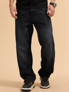 WROGN Men Cotton Comfort Wide Leg Mid-Rise Light Fade Jeans