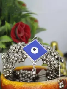 Sangria Oxidized Beaded Bangle