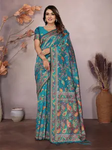 elora Floral Printed Woven Design Saree