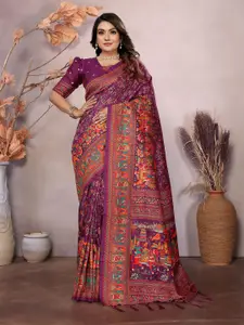 elora Woven Design Silk Blend Saree