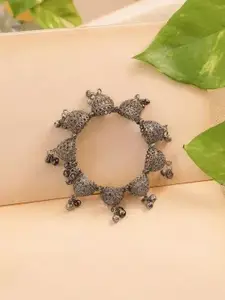 Sangria Oxidised Beaded Bangle