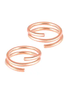 Peora Rose Gold-Plated Toe Rings