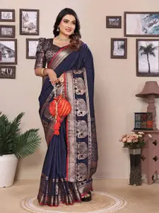 elora Woven Design Zari Banarasi Saree