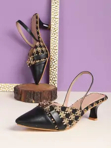 AVIVASTYLE Women Synthetic Regular Kitten Mules Heels