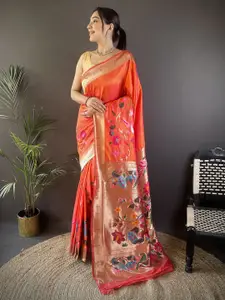 elora Woven Design Zari Paithani Saree