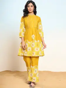 AUTUMN LANE Printed Pure Cotton Top With Trouser Co-Ords