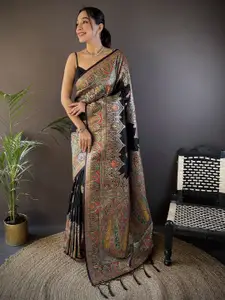 elora Women Woven Design Pashmina Saree