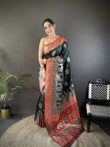 elora Woven Design Zari Paithani Saree