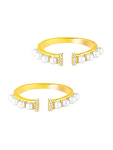 Peora Gold-Plated Toe Rings