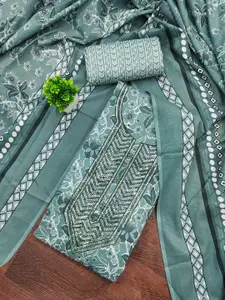 KALINI Floral Printed Unstitched Dress Material