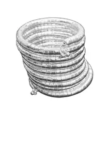 Sangria Silver Spiral Bangle