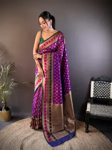 elora Woven Design Zari Banarasi Saree