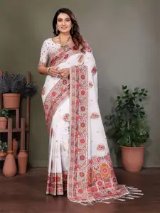 elora Woven Design Zari Silk Blend Saree