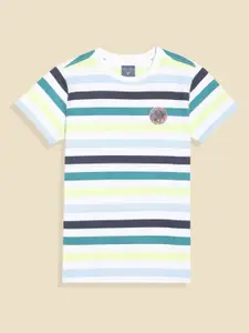 Allen Solly Junior Boys Striped Round Neck T-shirt