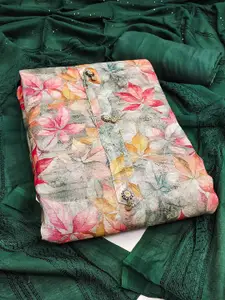 Peachmode Printed Linen Unstitched Dress Material