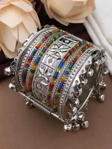 Sangria Oxidised Beaded Bangle