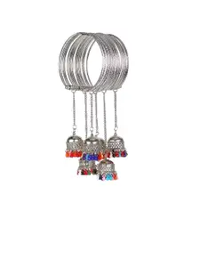 Sangria Alloy Beaded Bangle