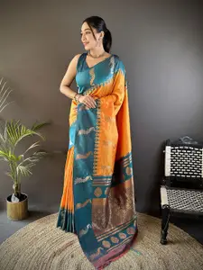 elora Ethnic Motifs Woven Design Zari Banarasi Saree