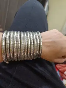 Sangria Beaded Spiral Bangle