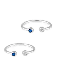 Peora Silver-Plated Toe Rings