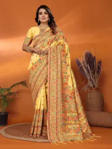 elora Woven Design Silk Blend Saree
