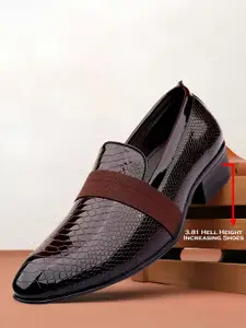 Bxxy Men Solid Synthetic Patent Regular Mojaris