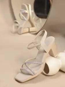 Froh Feet Women Embellished Block Heel Sandals