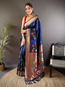 elora Woven Design Zari Silk Blend Paithani Saree