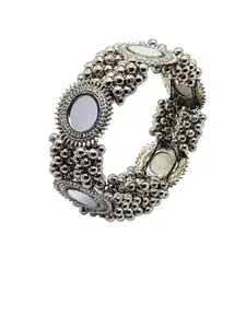 Sangria Oxidized Beaded Bangle