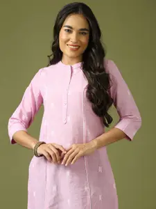 Anouk Women Cotton Dobby Kurta