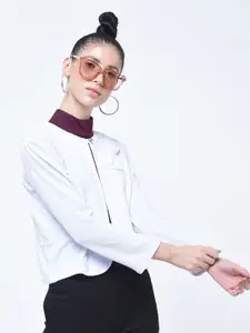 Moda Rapido Textured Bow Crop Shrug