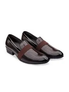 Bxxy Men Solid Synthetic Patent Regular Mojaris