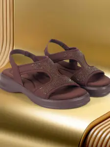 Mochi Women Embellished Block Sandals