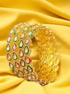 BeautyTrends Set Of 4 Stone-Studded Bangles