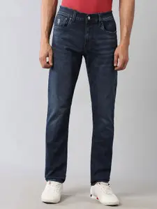 U.S. Polo Assn. Denim Co. Men Slim Fit Mid-Rise Heavy Fade Jeans