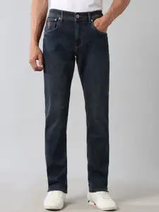 U.S. Polo Assn. Denim Co. Men Straight Fit Mid-Rise Light Fade Jeans