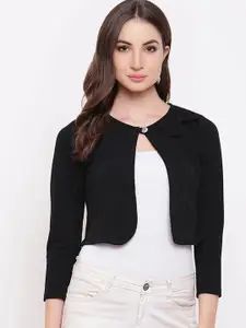 Moda Rapido Textured Bow Crop Shrug