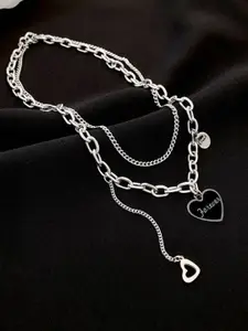 KRENOZ Heart Engraved Forever Necklace
