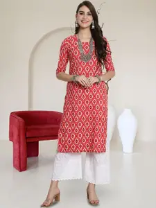 Anouk Rustic Women Ethnic Motifs Printed Crepe Kurta