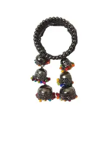 Sangria Oxidised Beaded Bangle