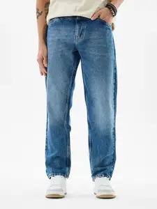 Snitch Men Relaxed Fit Mid-Rise Light Fade Jeans