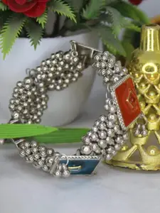 Sangria Ghungroo Beaded Bangle