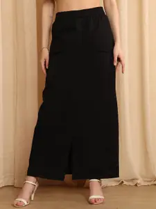 NEUDIS Front Slit With Side Pockets Straight Maxi Skirt